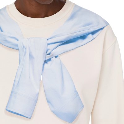 THE PRINTED COTTON CROP SWEATSHIRT